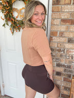 Mocha Active Crop Top