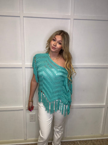 Blue Lagoon Oversized Top