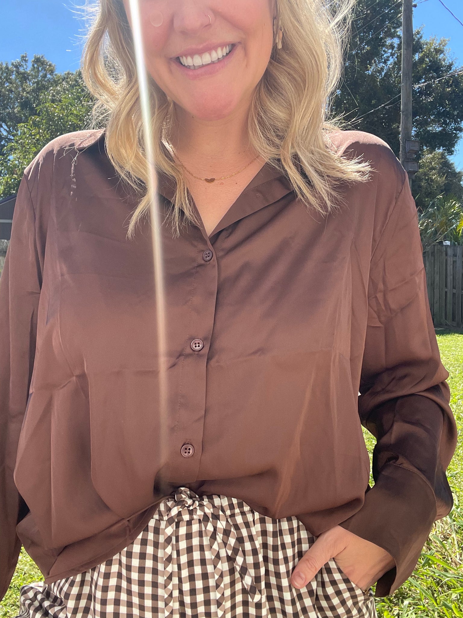 Dark Chocolate Blouse