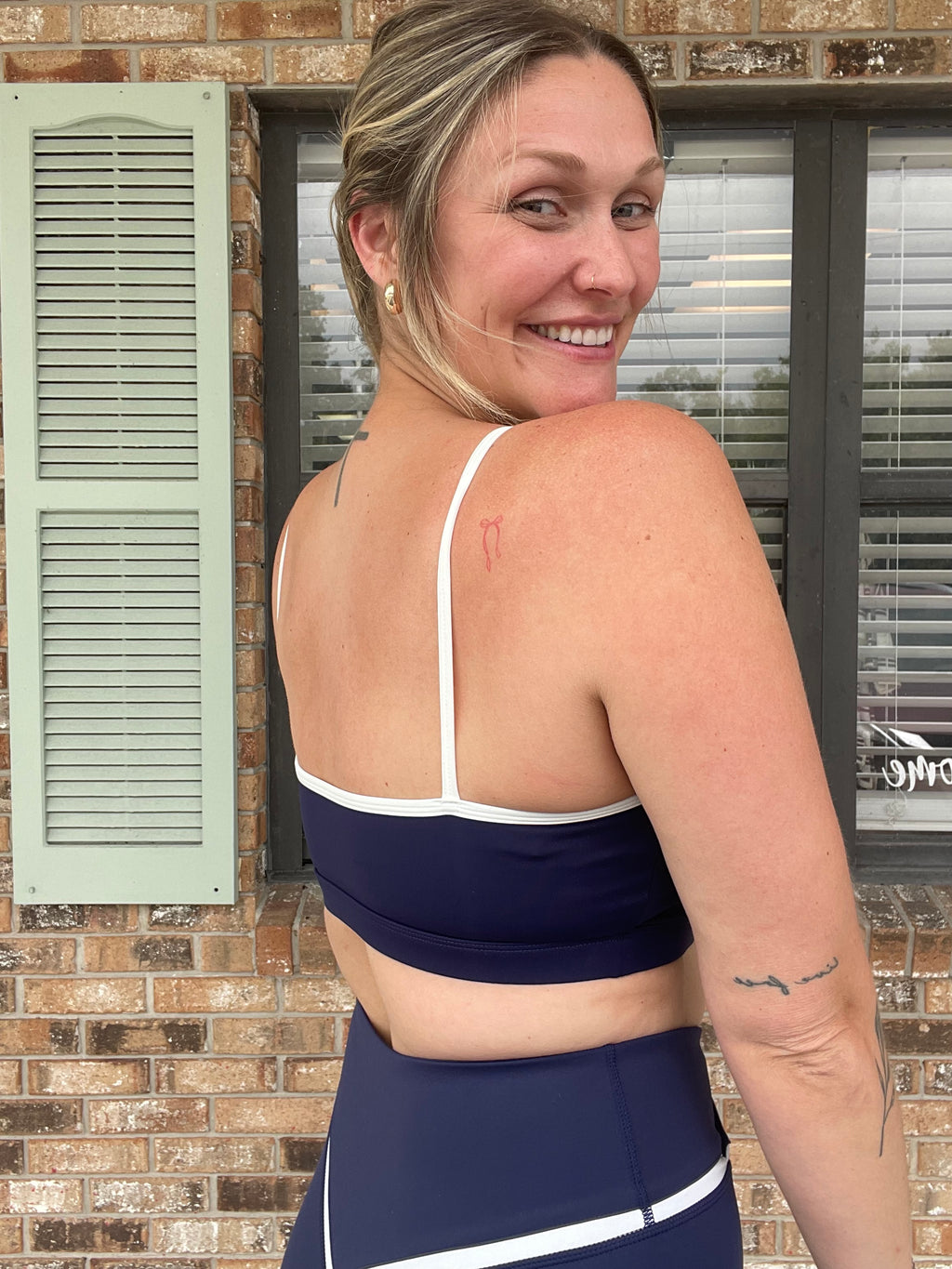 Navy Form Active Bra