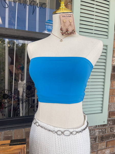 Electric Blue Tube Top