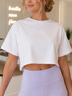 Timeless Active White Crop
