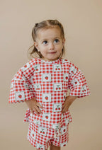 Strawberry Gingham Set