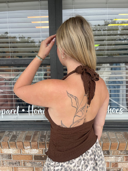 Dark Mocha Twist Halter