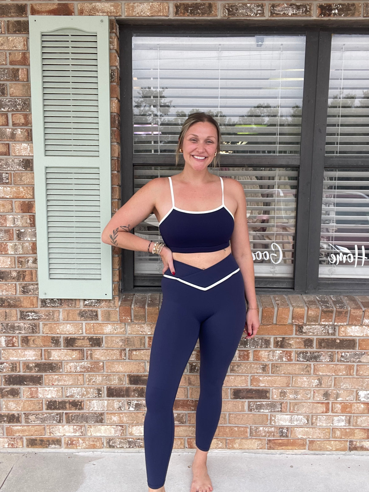Navy Form Active Bra