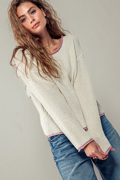 Pink Frost Sweater