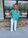 Blue Lagoon Oversized Top