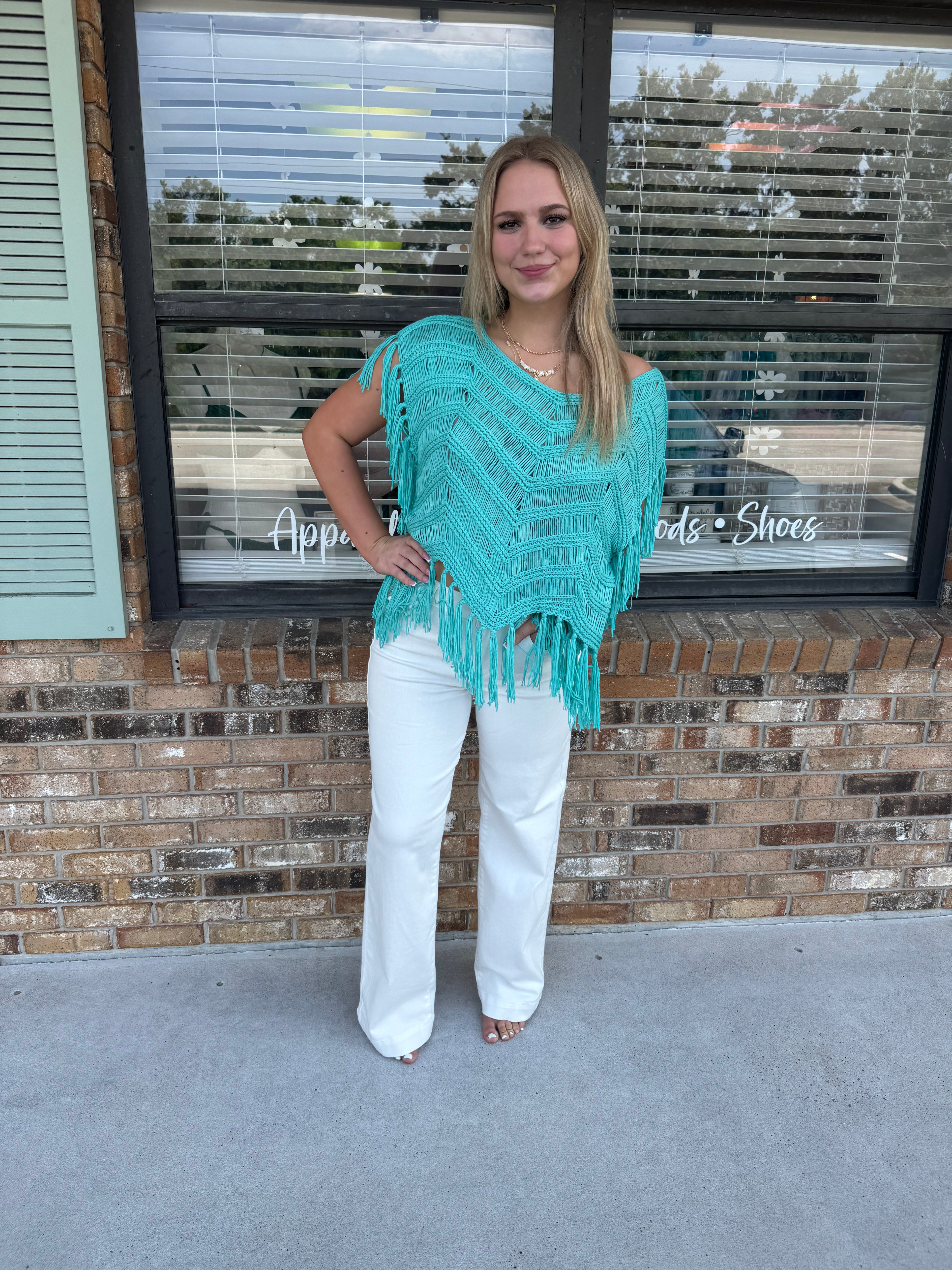 Blue Lagoon Oversized Top