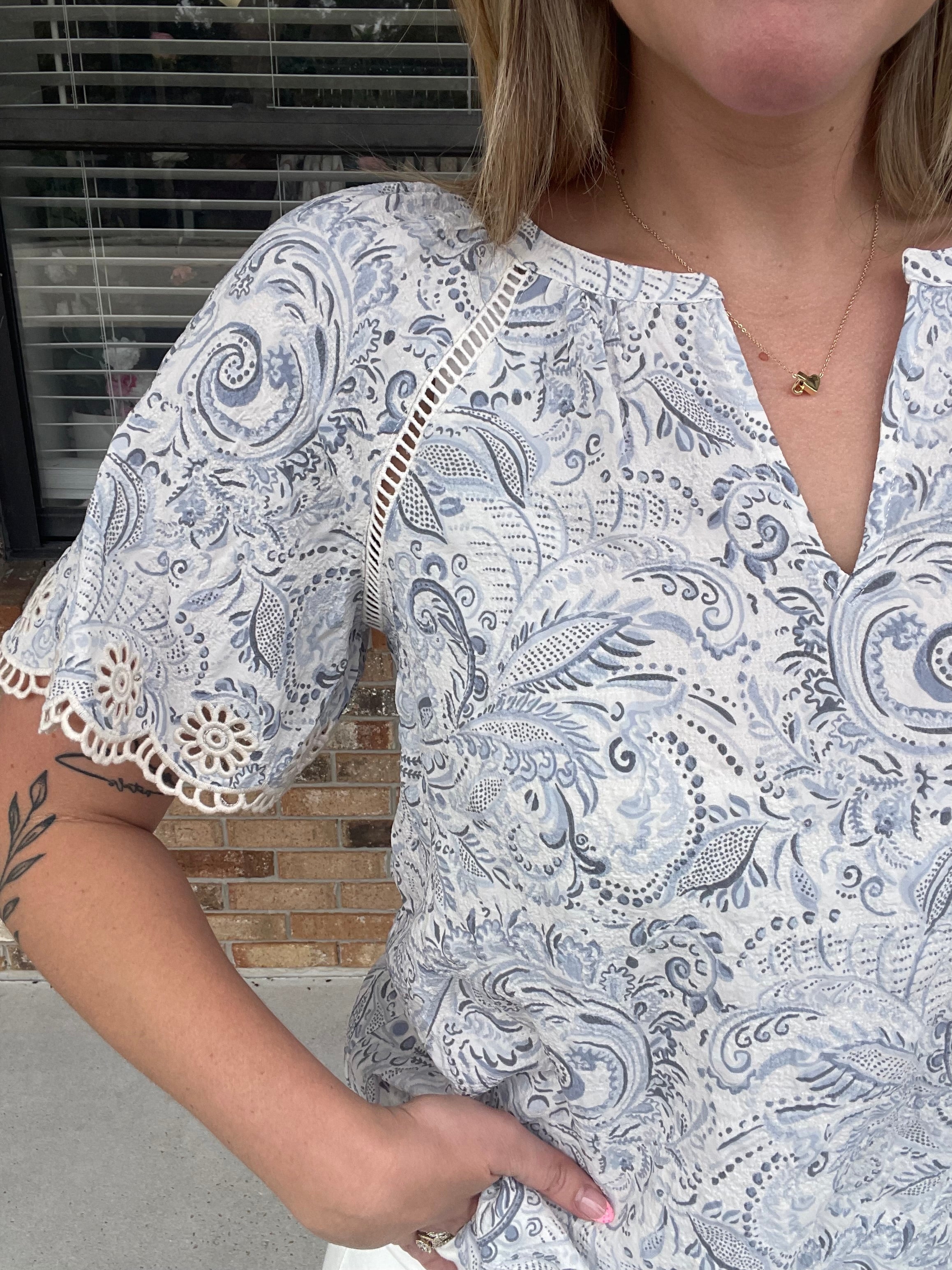 Garden Grace Lace Blouse