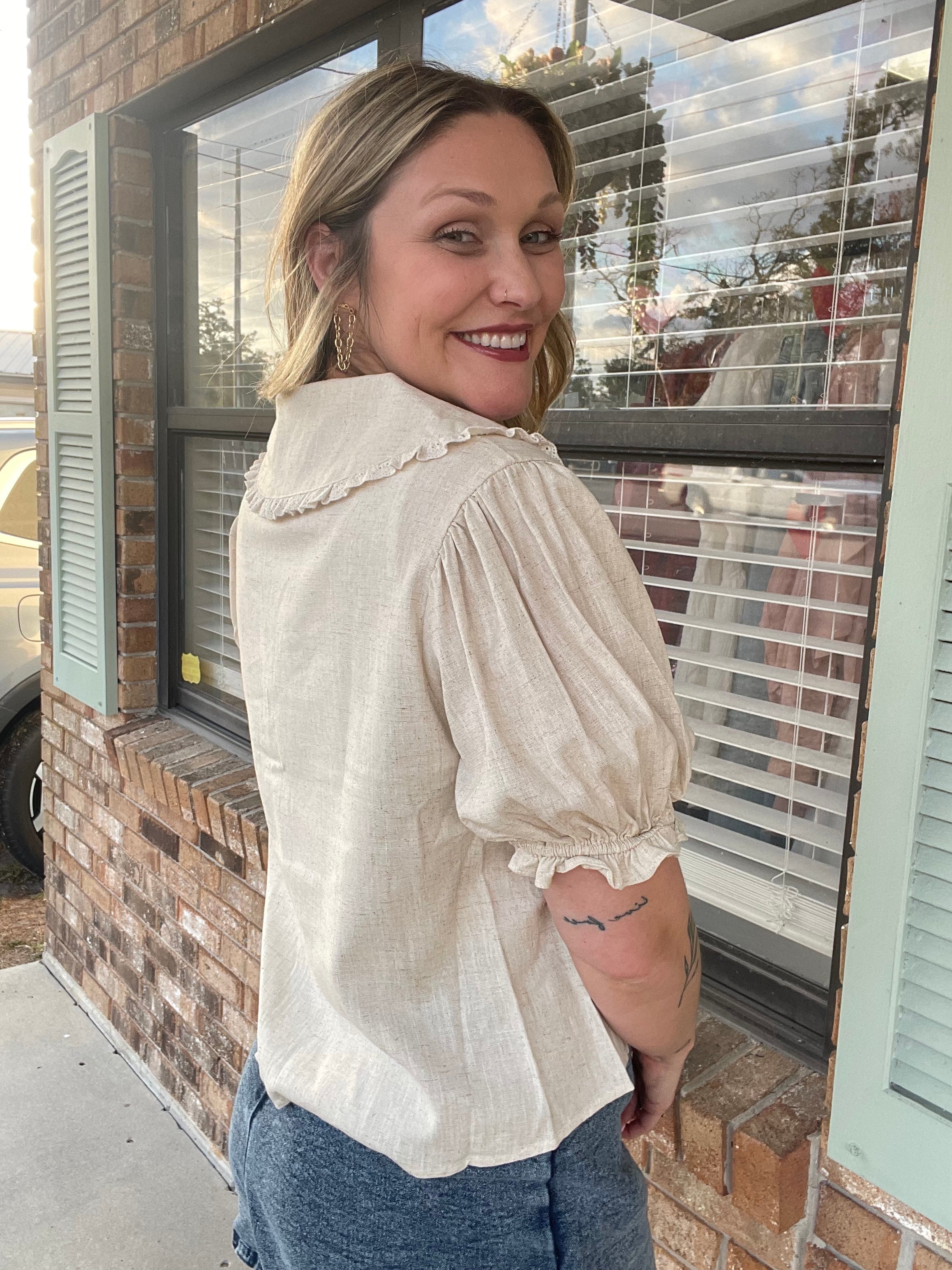 Cottage Tie Blouse