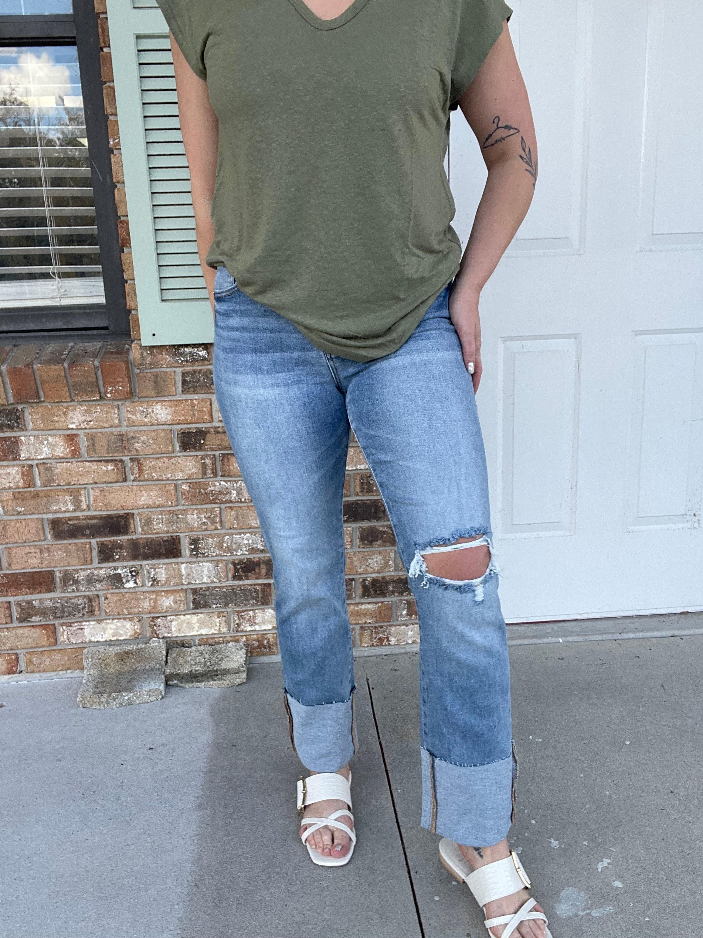 Harper Cuffed Jeans