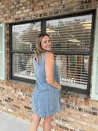 Blue Jean Beauty Shift Dress