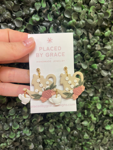 Garden Teapot Earrings