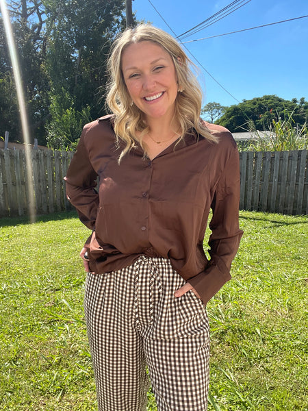 Dark Chocolate Blouse
