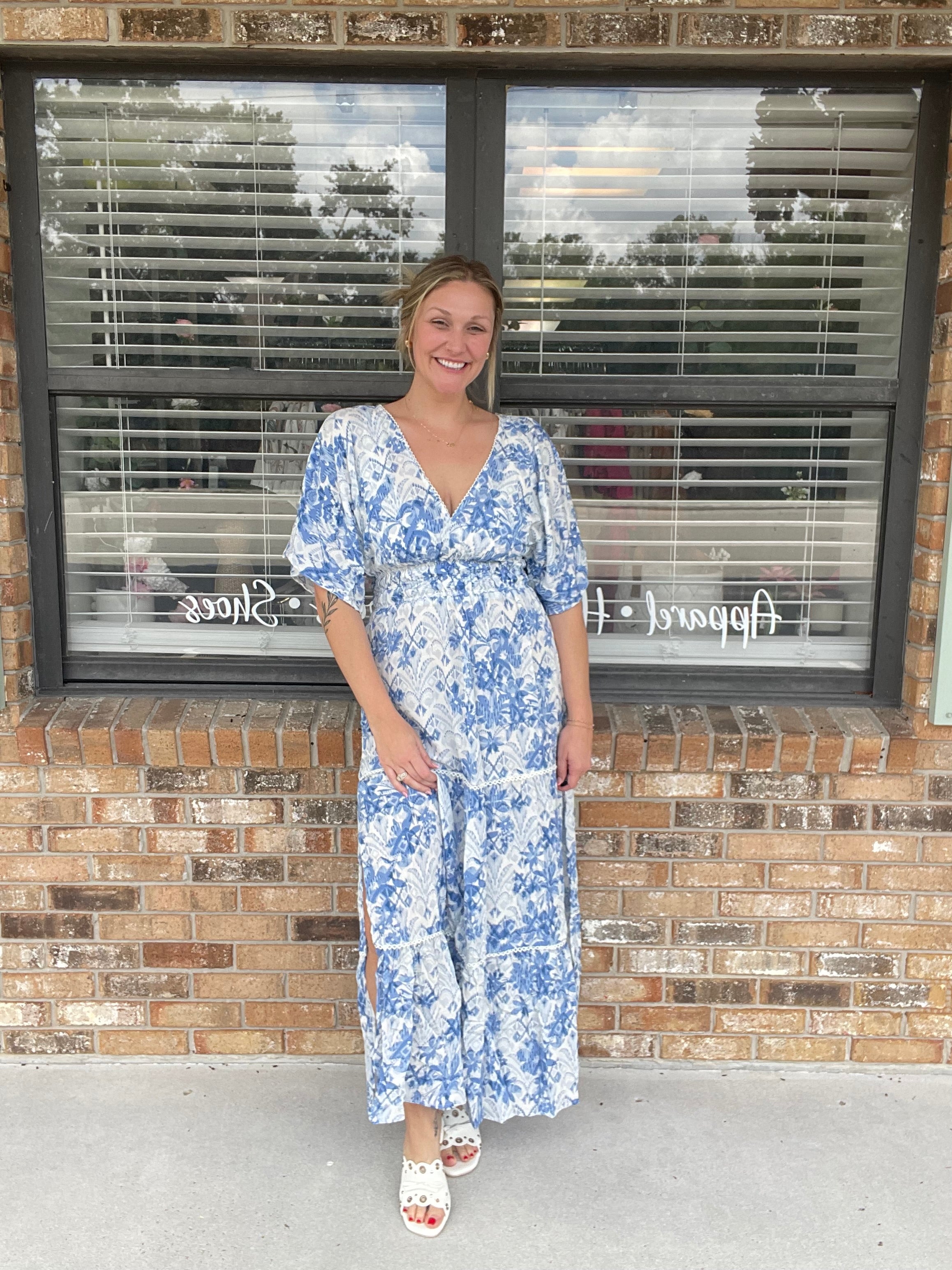 Blue Willow Maxi Dress