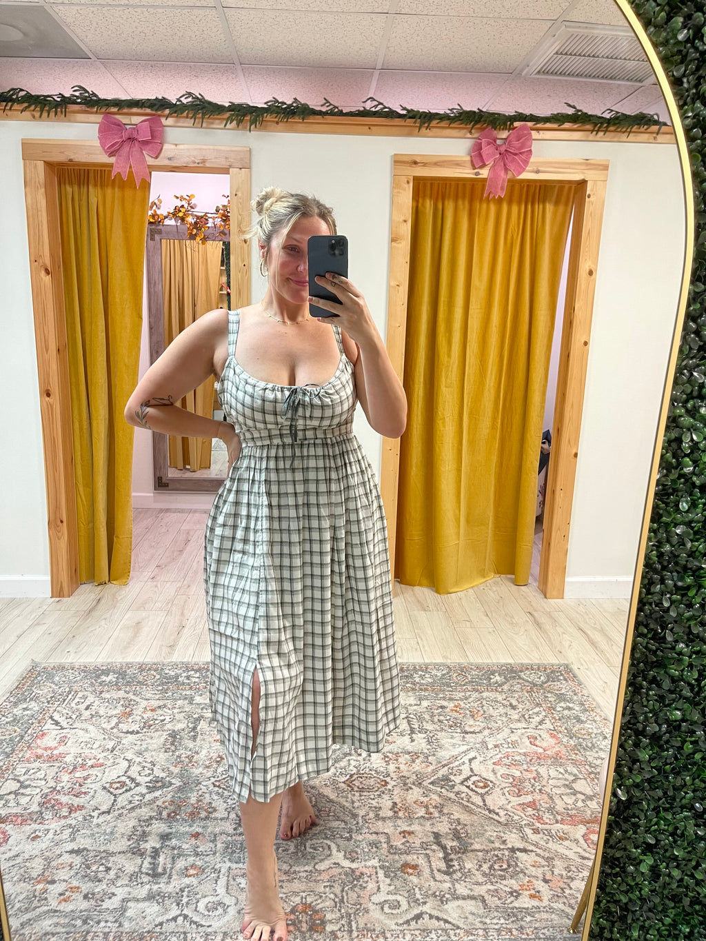 Checkered Charm Dress