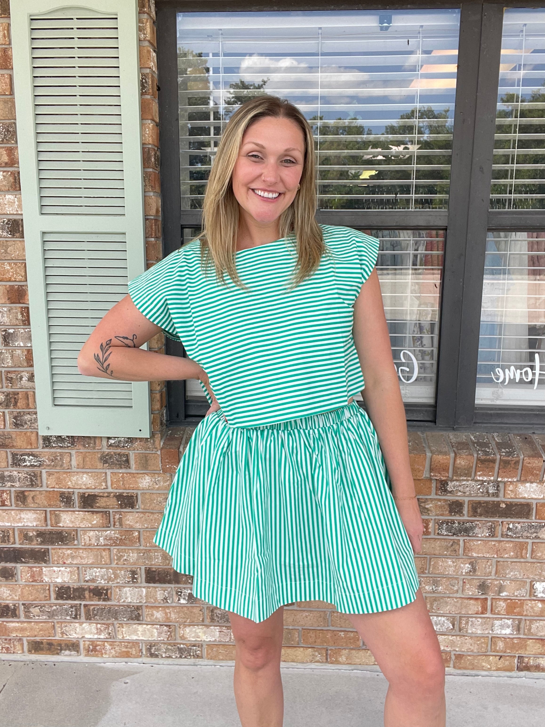 Laguna Stripe Skirt