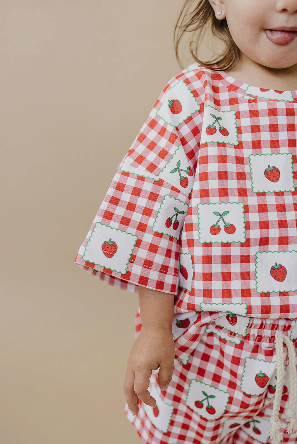 Strawberry Gingham Set