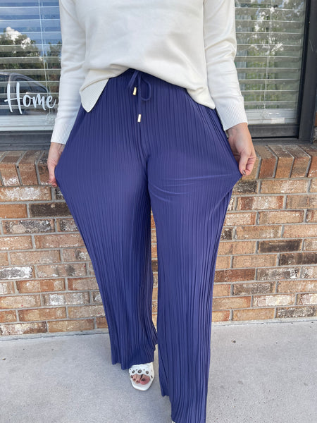 Blue Ripple Pants