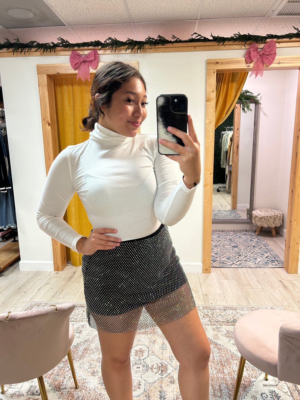 Snowfall Turtleneck Top