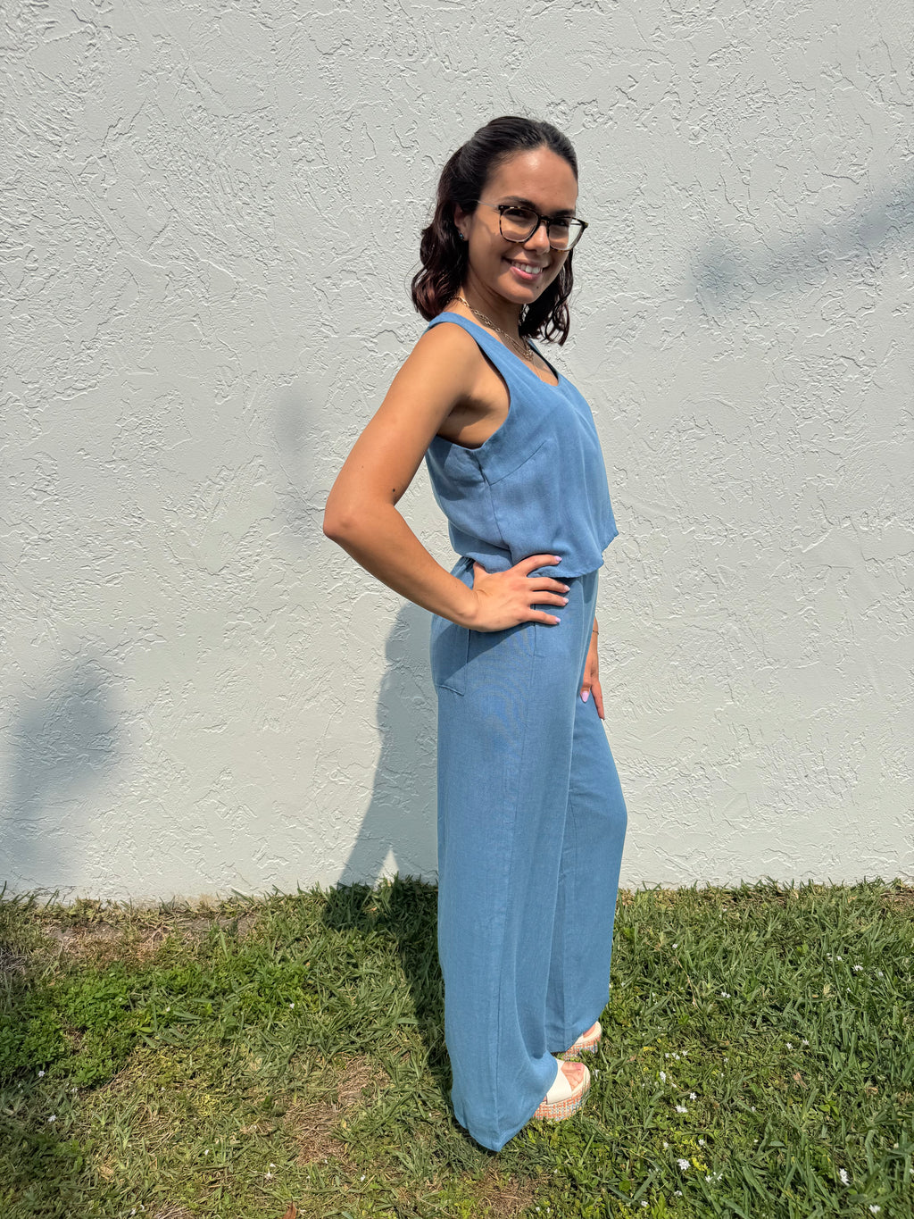 Denim Blue Wide Legs