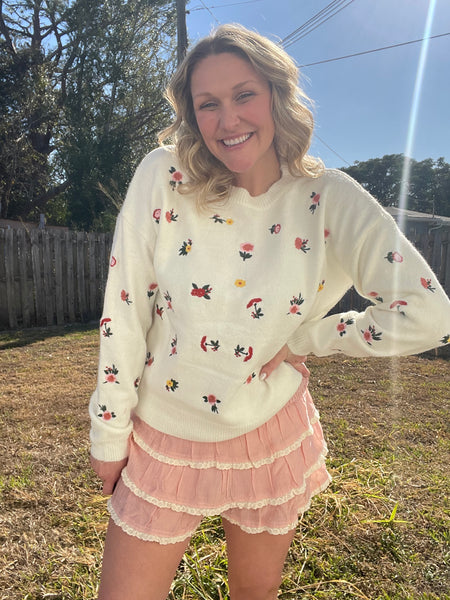 Heirloom Petals Sweater