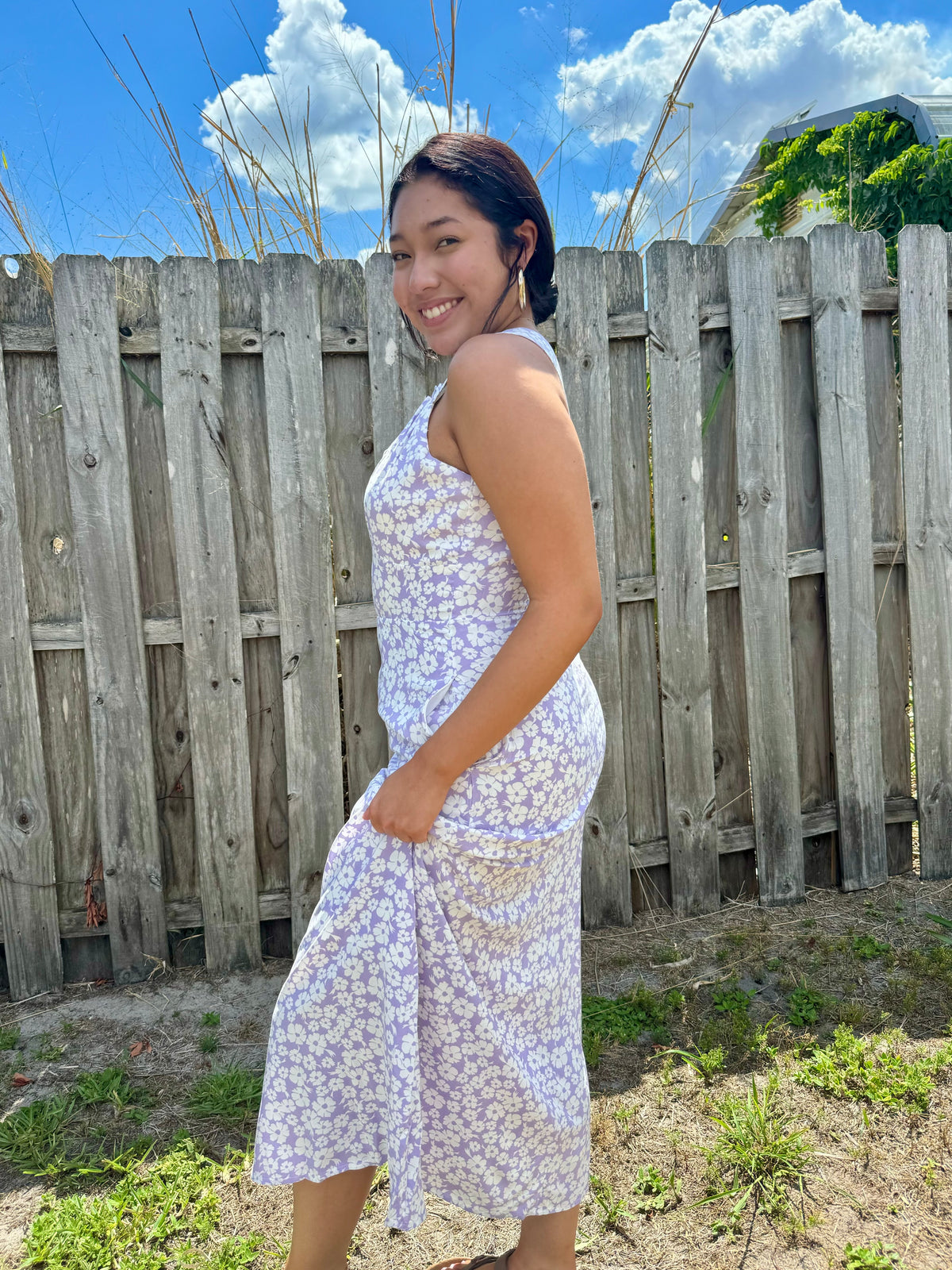 Ditsy Maxi Dress