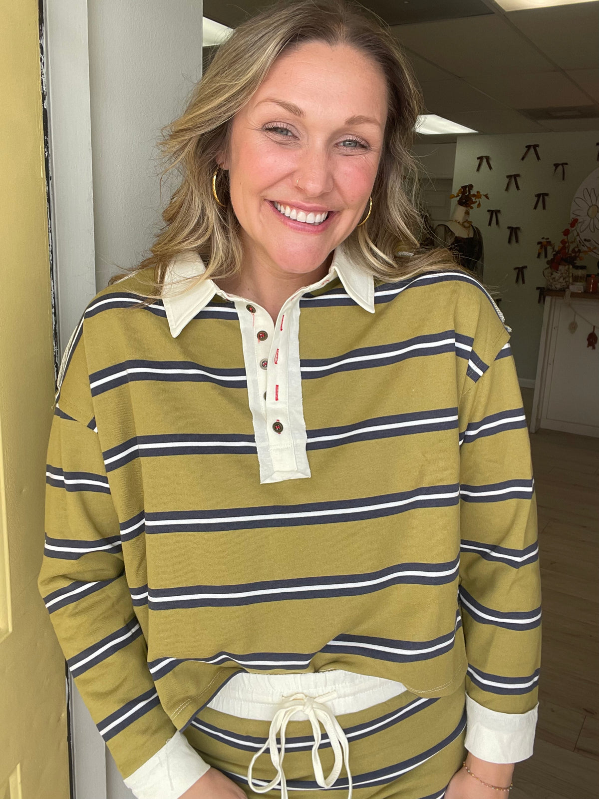 After Class Striped Top
