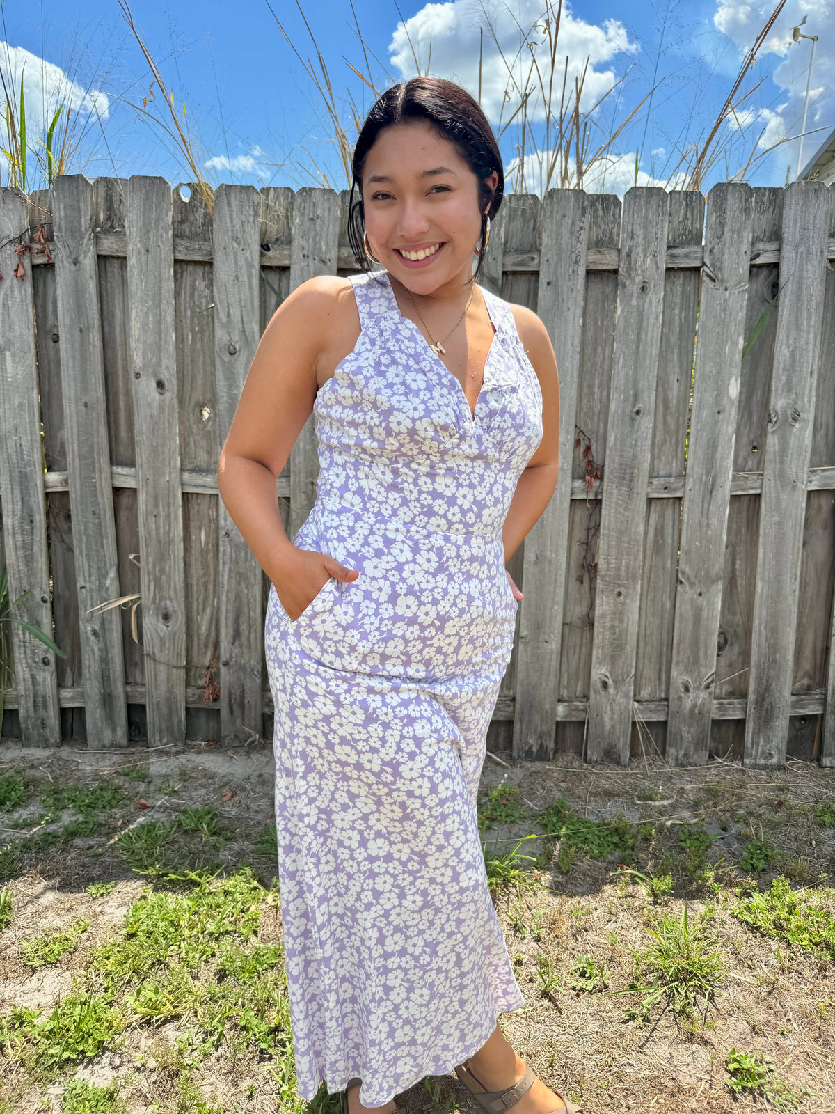Ditsy Maxi Dress