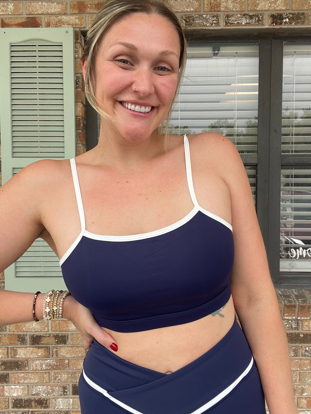 Navy Form Active Bra