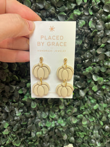 Beige Pumpkin Dangle