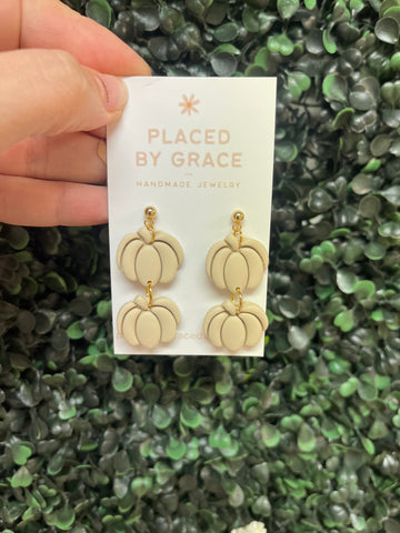 Beige Pumpkin Dangle