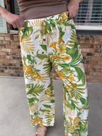 Golden Palm Pants