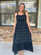 Highland Honey Plaid Maxi