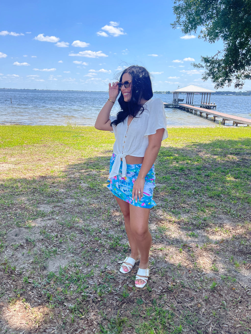 Postcard Skort