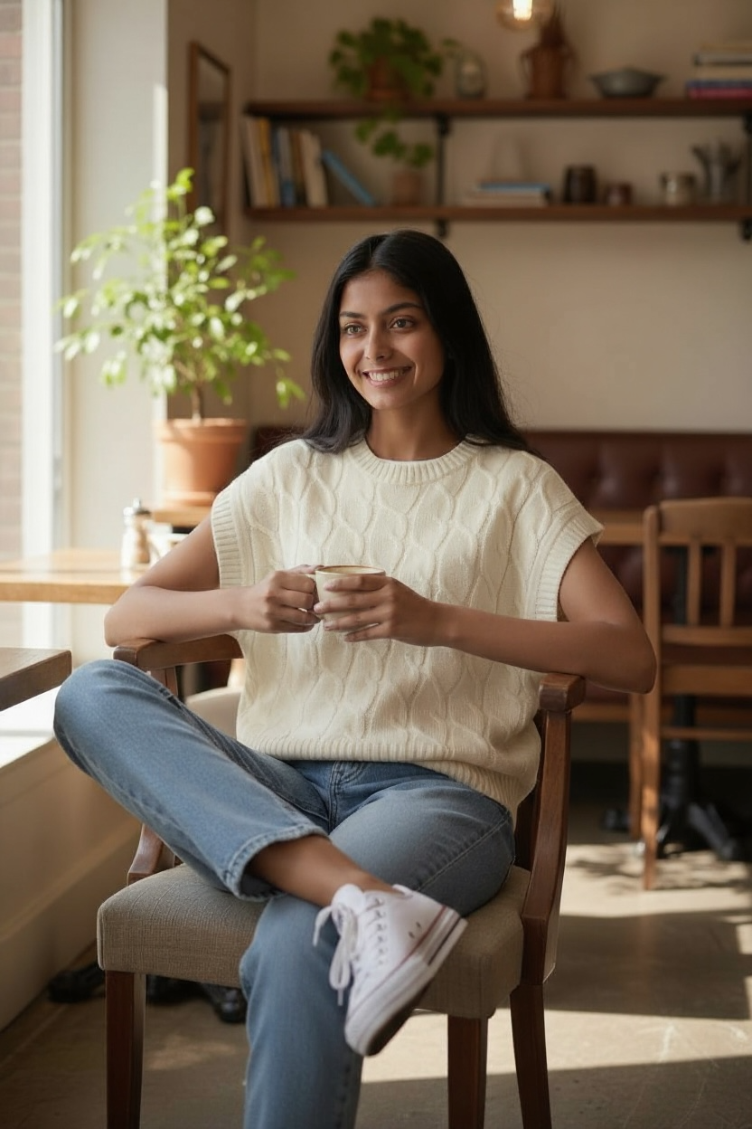 Cream Brûlée Knit Sweater