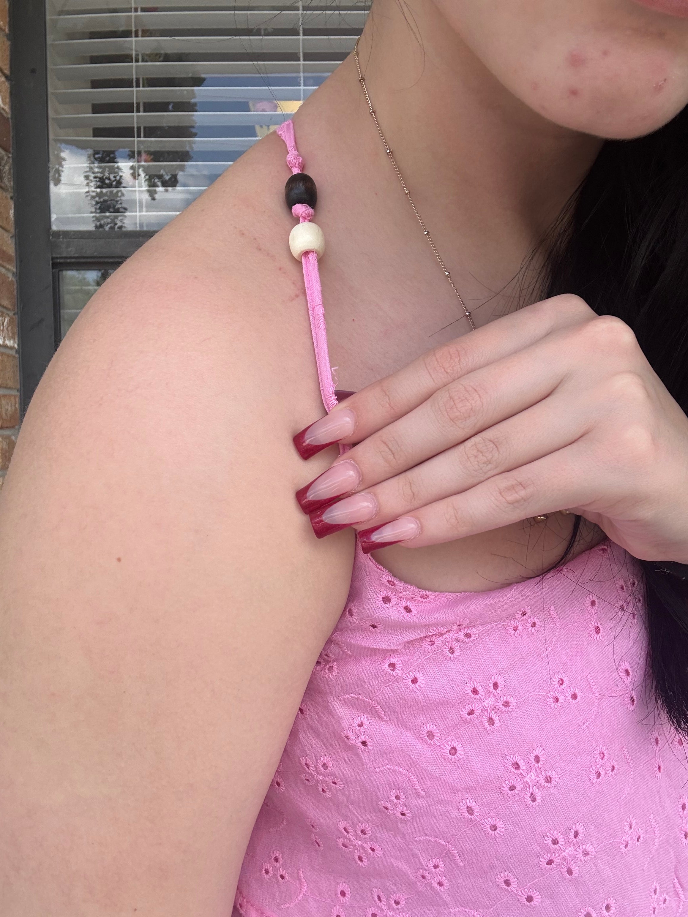 Pink Lemonade Eyelet Top