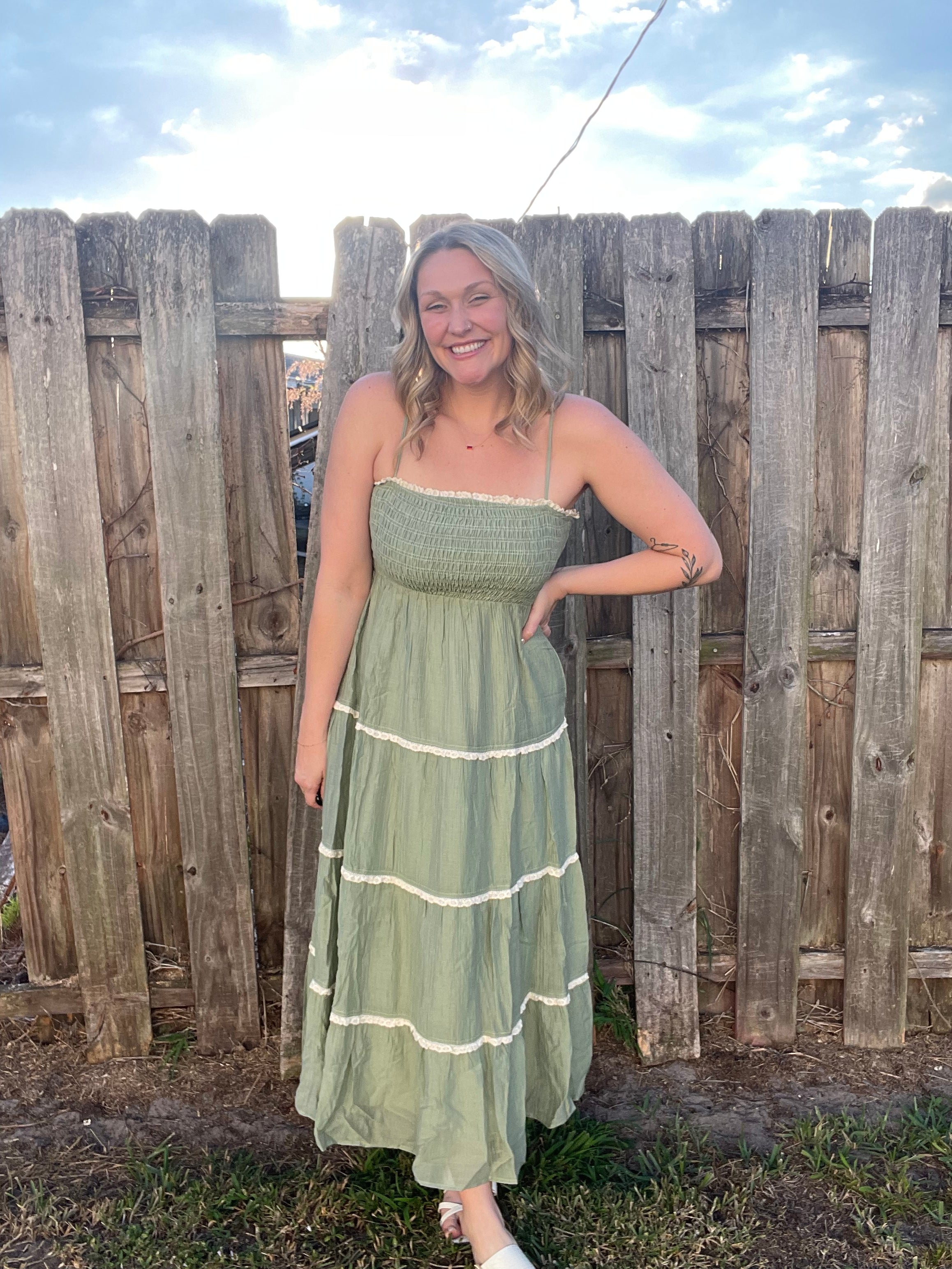 August Sage Dress