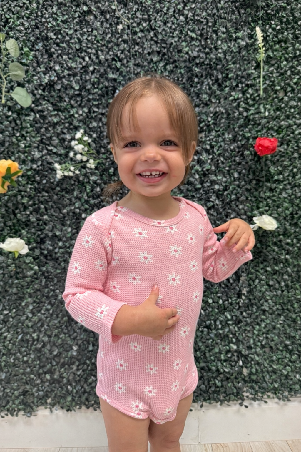 Daisy Girl Waffle Onesie