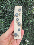 Blue Floral Bookmark