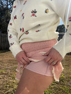 Blush & Bloom Ruffled Skort