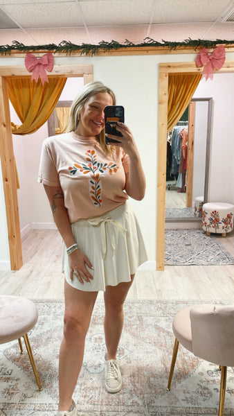 Cross Floral T-shirt