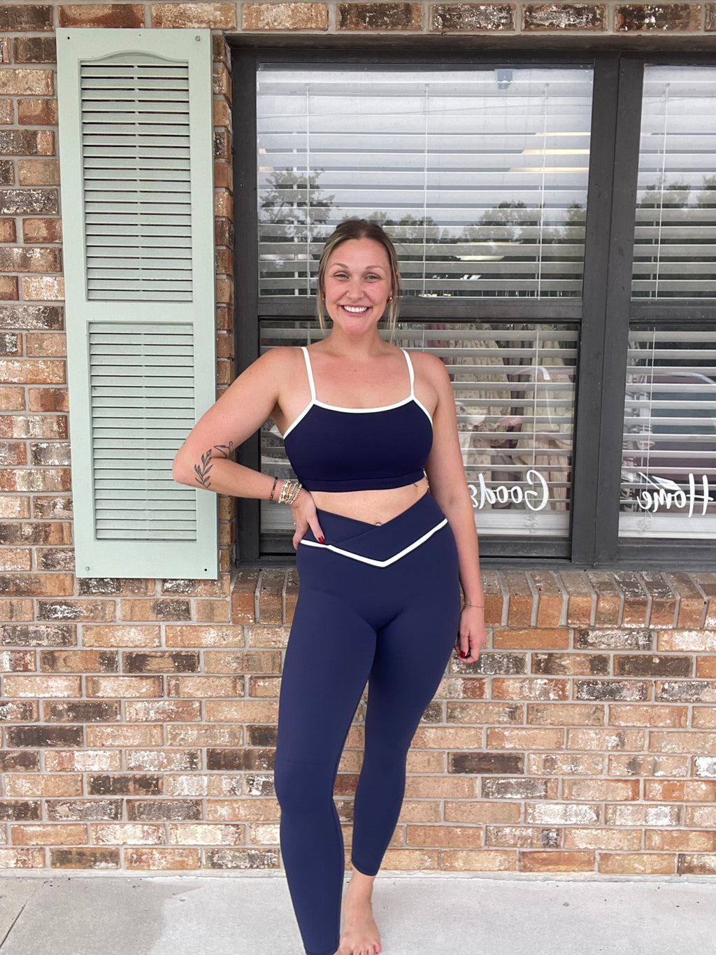 Navy Form Active Leggings