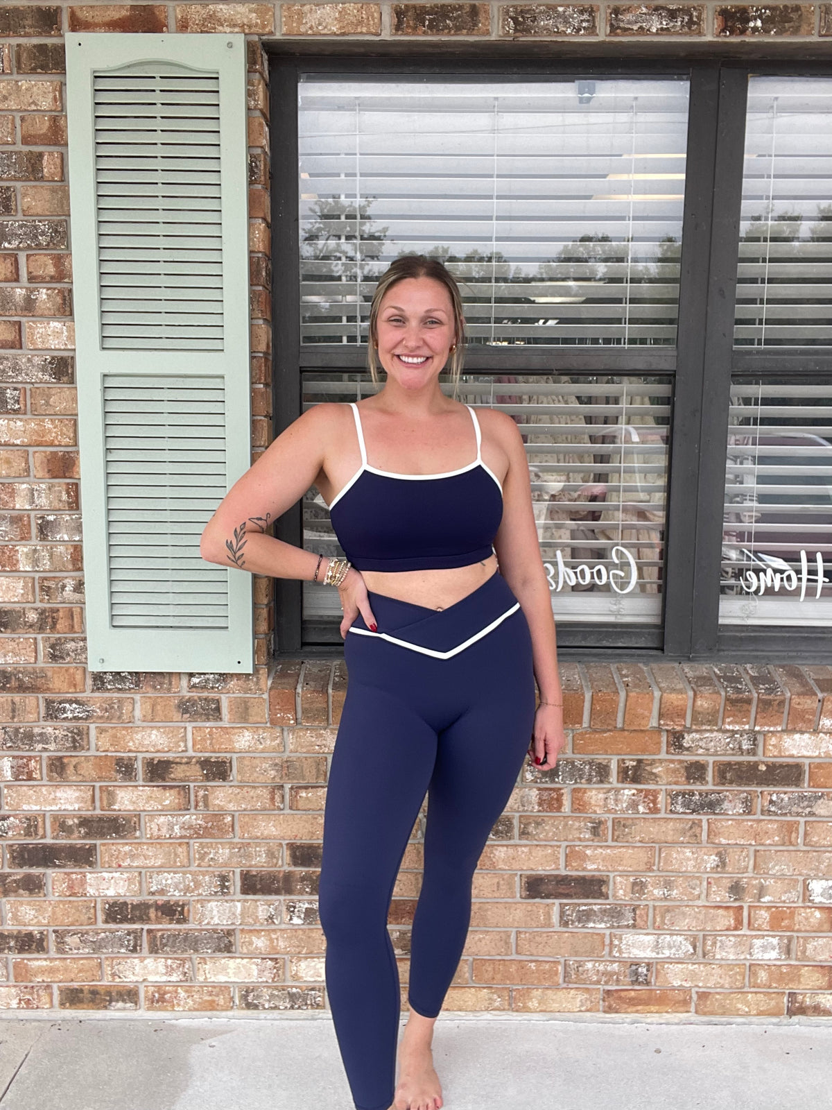 Navy Form Active Leggings