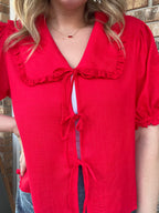 Ruby Tie Blouse
