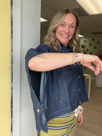 Denim Days Poncho Top