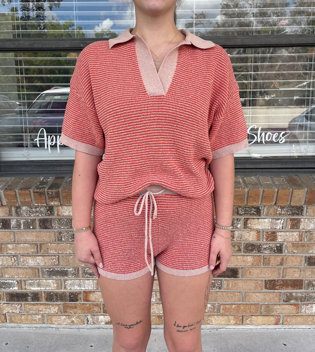 Sunset Striped Top