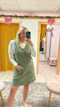 Ash Green Overall Dress