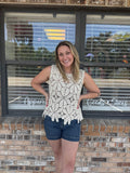 Sand-dollar Sparkle Top