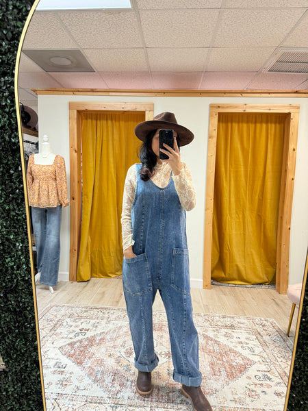 Demi Denim Overalls